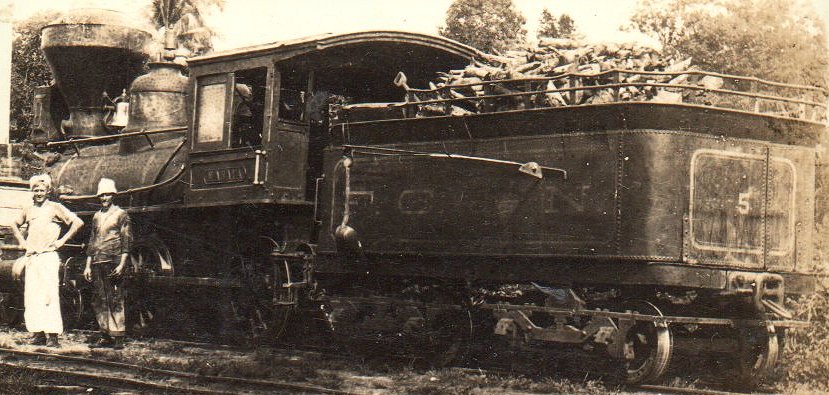 Nicaragua Steam Locomotive #5 named Masaya at Corinto